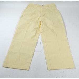 Thomson Pants Mens 36x30 Yellow Chino‎ Straight Leg Elastic Back Casual TH9270